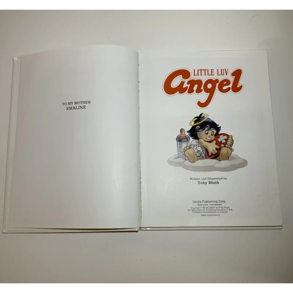 1985 Little Luv Angel Toby Bluth HC Vintage‎ Ideals Illustrated Book